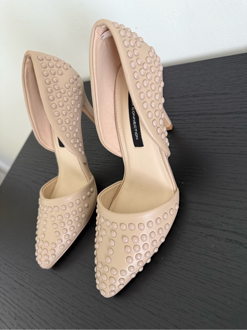 French Connection Blush Studded Pointed-Toe Pumps - Picture 5 of 7